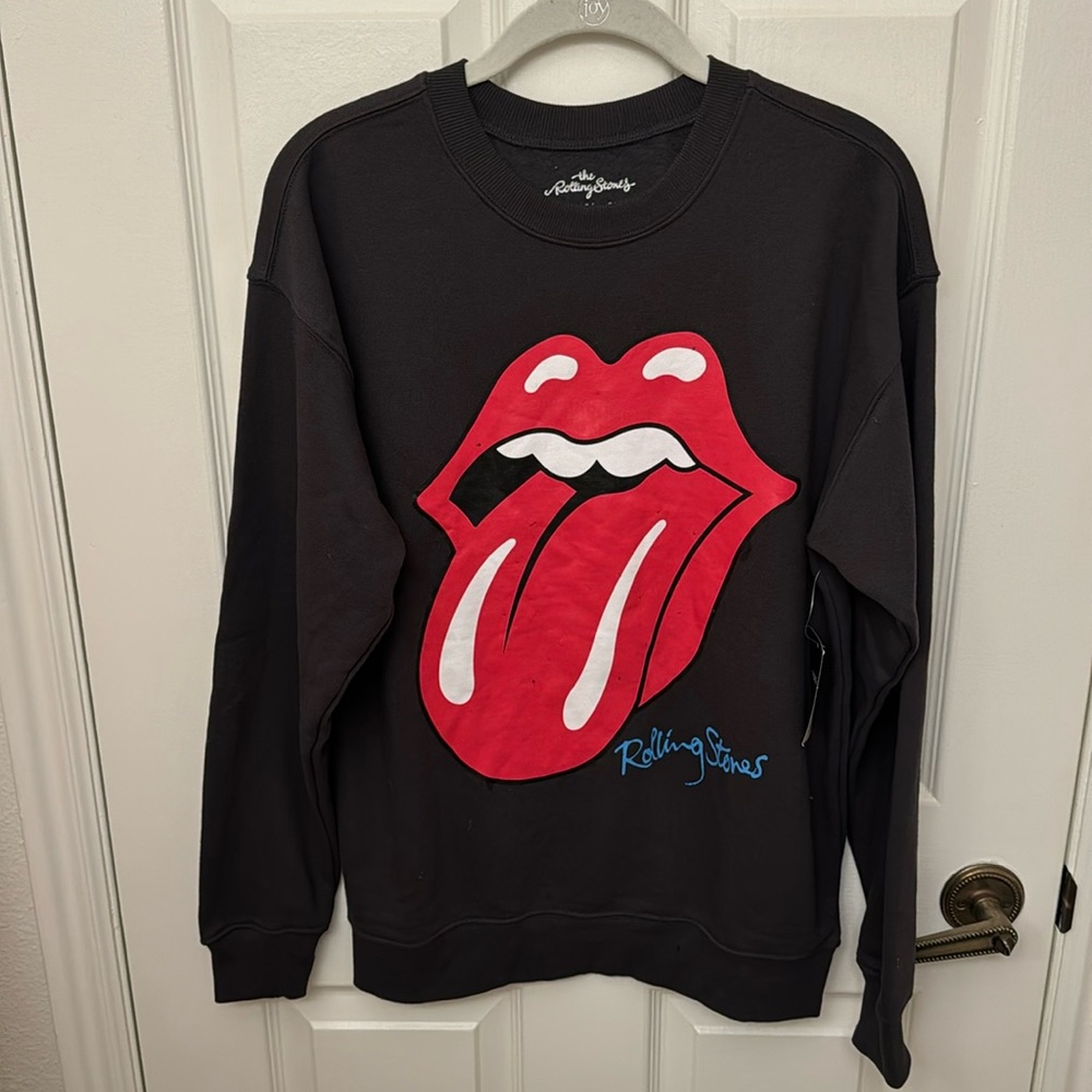 Rolling Stones Dark Grey Oversized Sweatshirt, S
